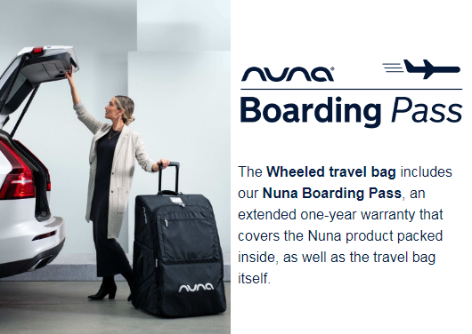 stroller travel bag with wheels Nuna