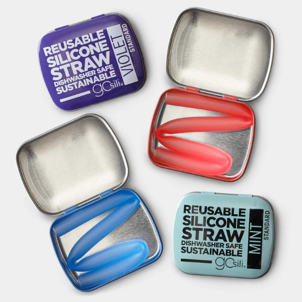 GoSili Reusable Silicone Straw + Case