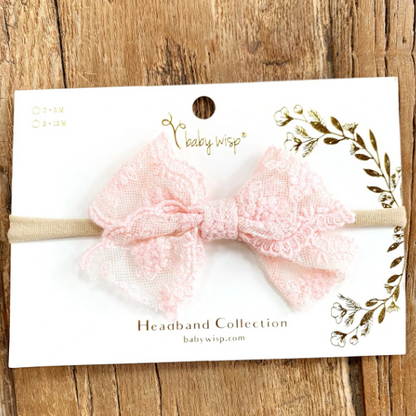 Baby Wisp Hand Tied Bow Headbands