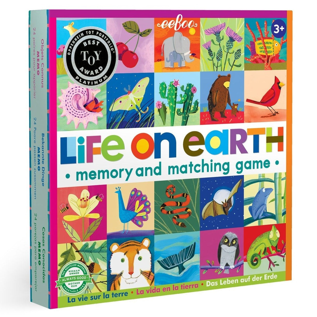 eeBoo Life on Earth Memory & Matching Game