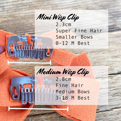 Baby Wisp Aiyanna Wisp Clip Hair Bow Sets