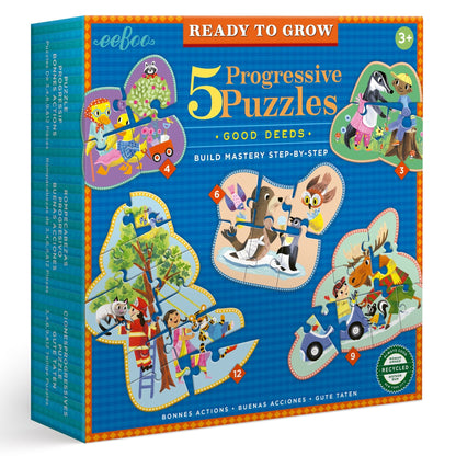 Eeboo Ready to Grow Progressive Puzzles