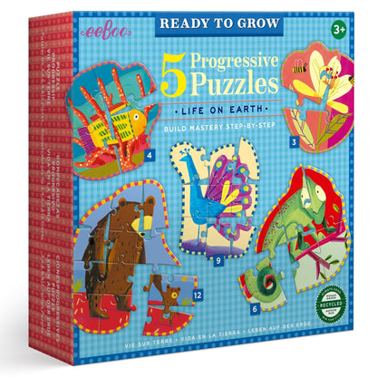 Eeboo Ready to Grow Progressive Puzzles