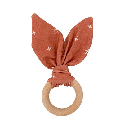 Chewable Charm Crinkle Bunny Ears Teethers