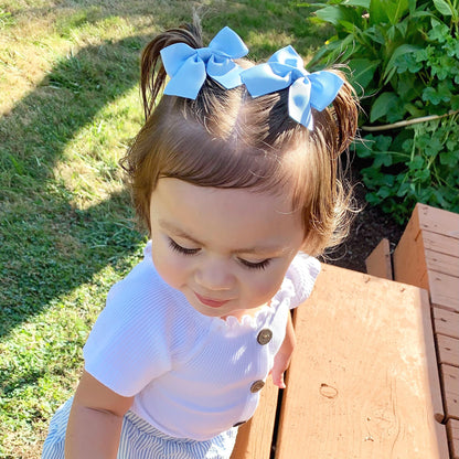 Baby Wisp Alligator Clip Pigtail Bows