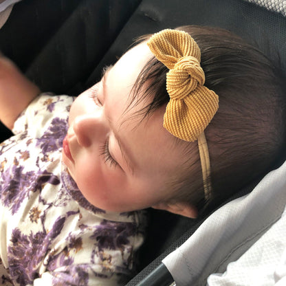 Baby Wisp Corduroy Knotted Bow Headband
