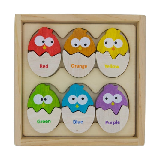 BeginAgain Color 'N Eggs - Bilingual Matching Puzzle