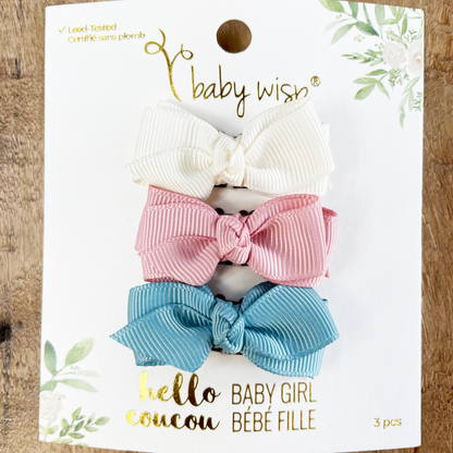 Baby Wisp Aiyanna Wisp Clip Hair Bow Sets