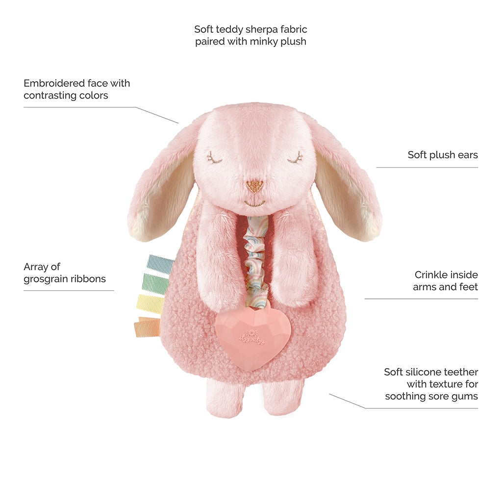 Itzy Ritzy Lovey Plush with Silicone Teether Toys