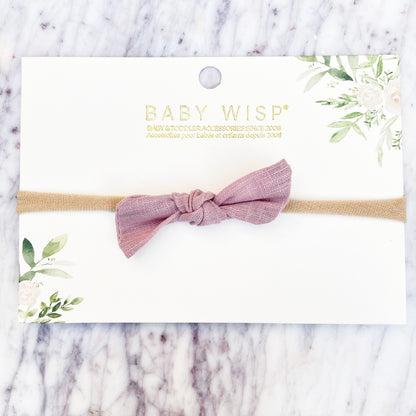 Baby Wisp Hand Tied Bow Headbands