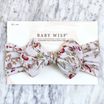 Baby Wisp Patterned Nylon Bow Headbands