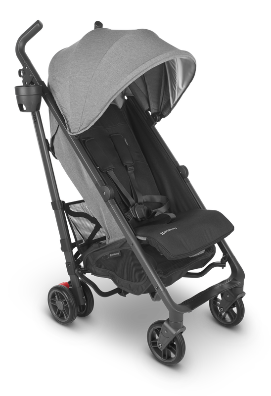 uppababy g luxe 3 month old UPPAbaby G-Luxe Stroller – Greyson (Charcoal mélange/Carbon)